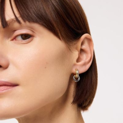 Huggie Earrings - Asher Drop