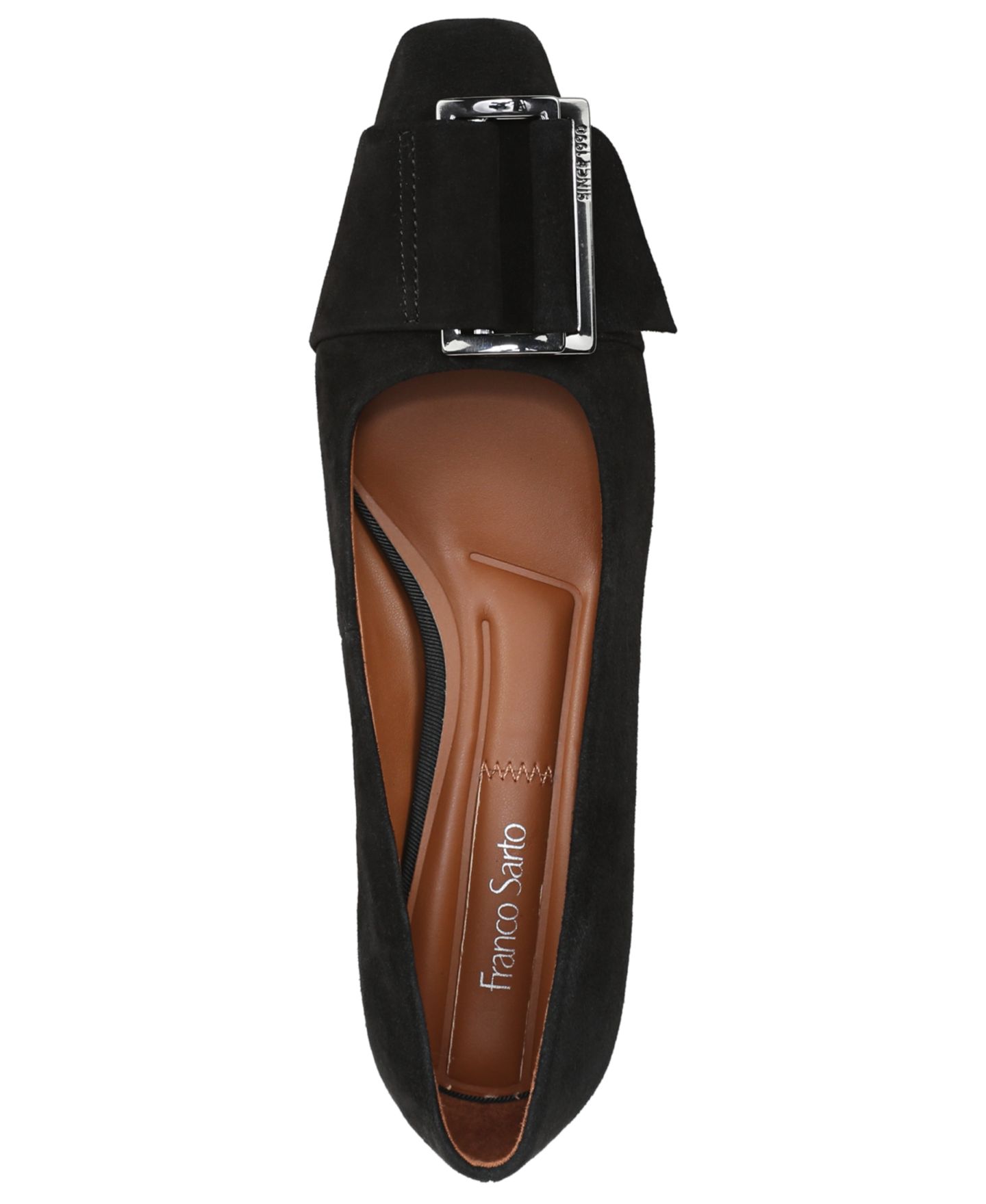 Женские туфли Franco Sarto Rainey Snip Toe Pump, цвет: Чёрный замшевый — фото 4
