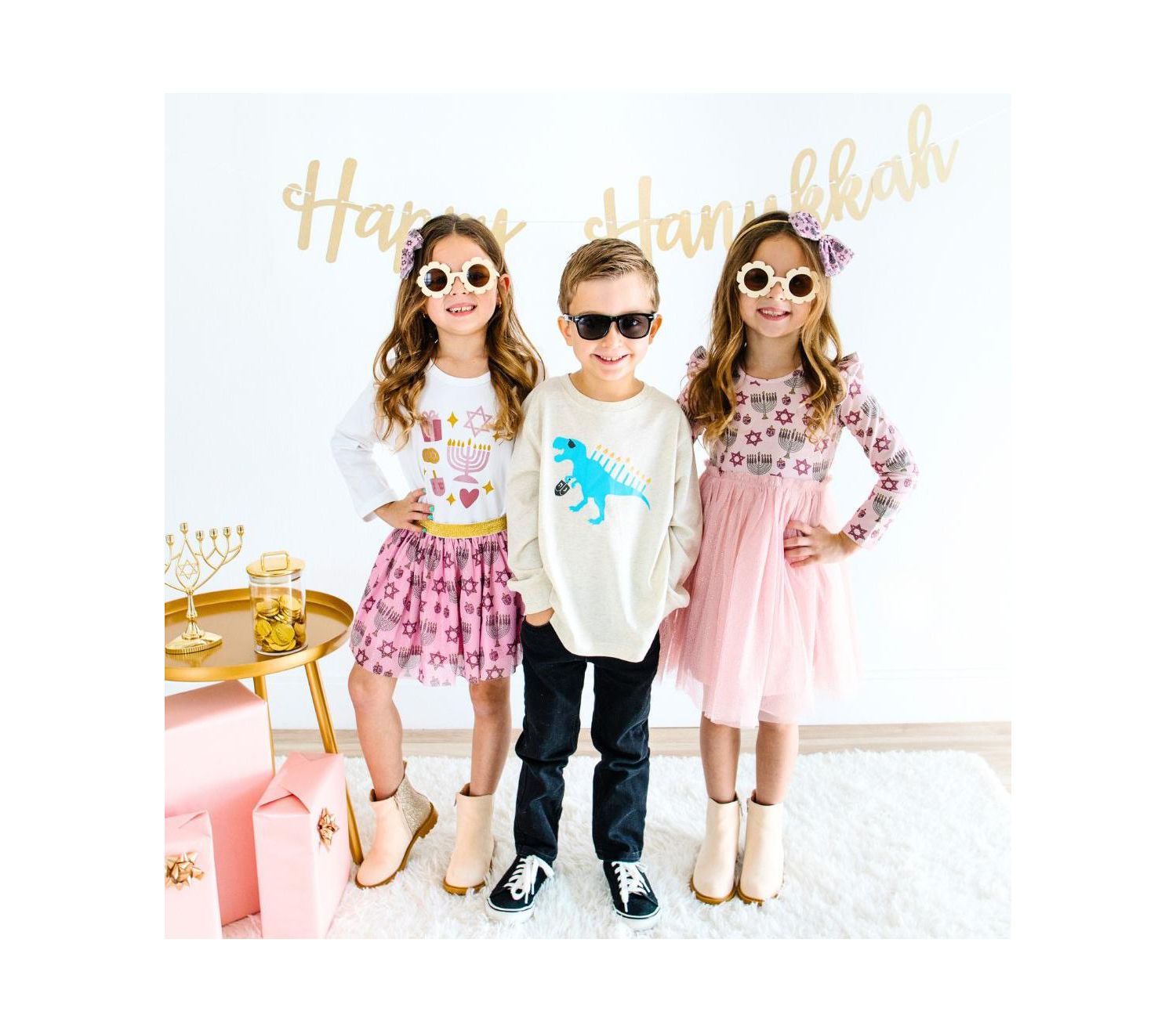Girls 2Y - 10Y Hanukkah Blush Tutu Skirt
