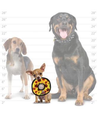 Holiday Jr Ring Leaves 2 Pack , Durable Plush Squeaky Dog Toy