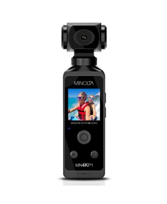 MN4KP1 4K Ultra HD Wi-Fi Enabled Pocket Camcorder, Black Bundle with 64GB microSD Card, Carrying Case, Octopus Tripod, Cleaning Kit
