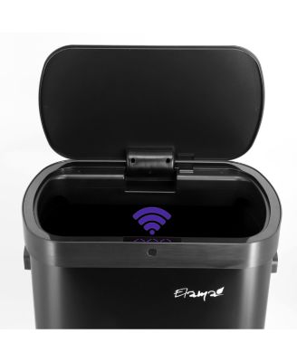 13 Gallon Automatic Sensor Hands Free Trash Can in Black