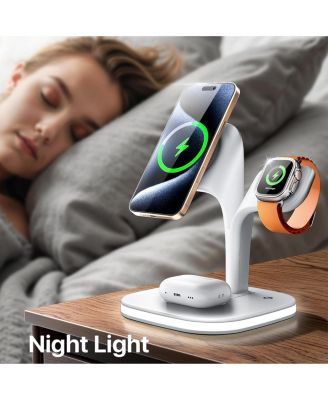 5 in 1 Fast Wireless  Charging Station in White