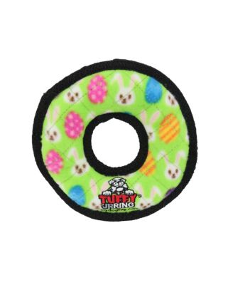 Holiday Jr Ring Egg 2 Pack , Durable Plush Squeaky Dog Toy