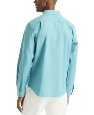 Men's Solid Long-Sleeve Oxford Shirt