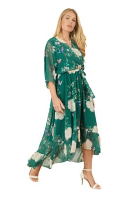 Women's Dip Hem Wrap Dress