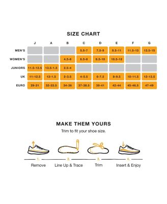 Men's Adapt Run Flexible Shoe Inserts & Athletic Running Insoles, Tandori Spice, 5.5-7 Men / 6.5-8 Women