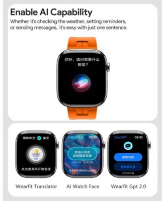 1.75" Smart Watch Multi-function for Women Men With Bluetooth Multi-function, Health Monitoring,Sport Modes -Black