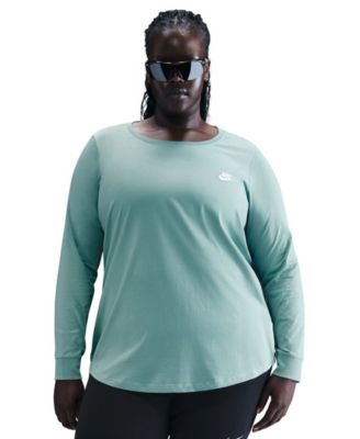 Nike - Plus Size Sportswear Club Long-Sleeve T-Shirt