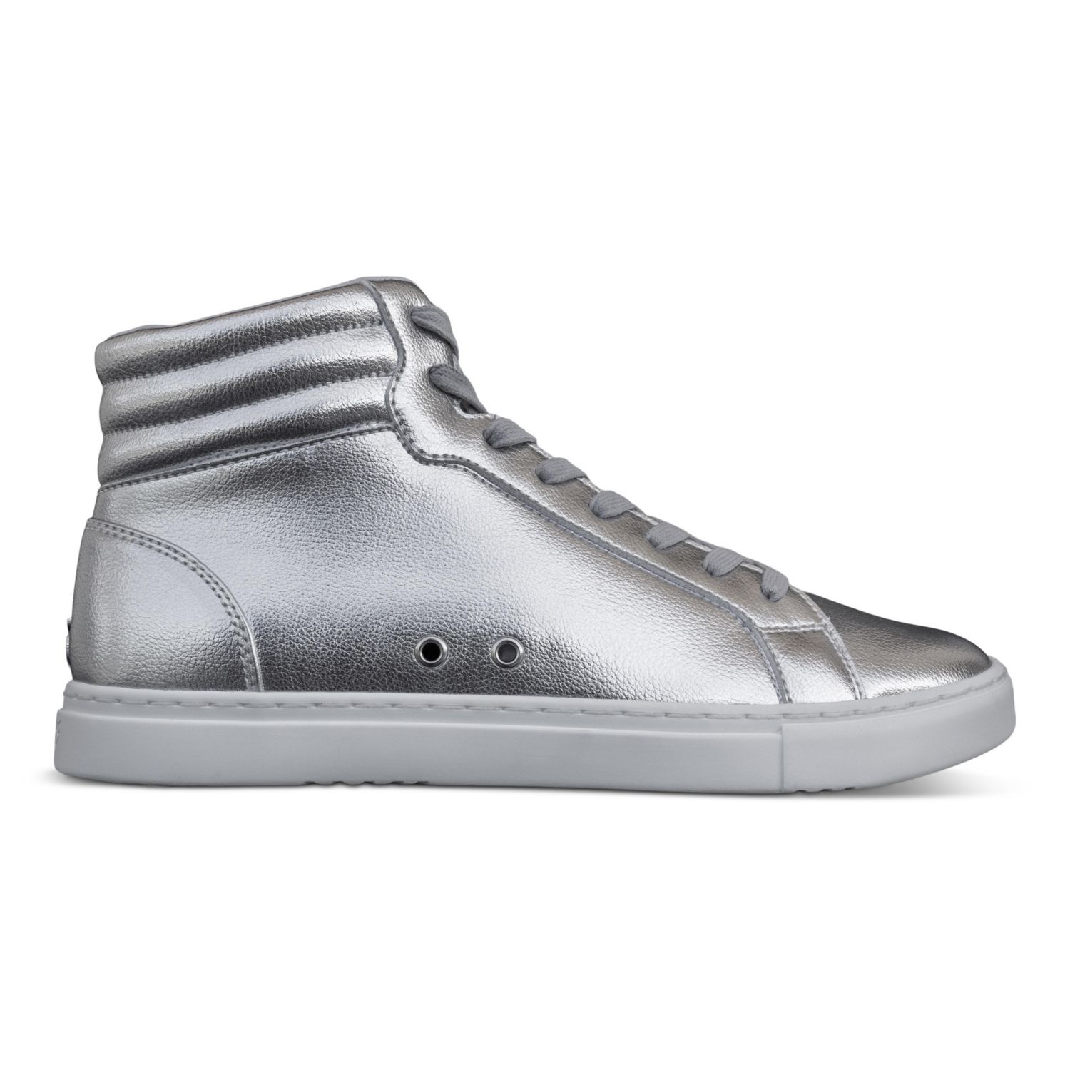 Men's Silver High-top Sneaker