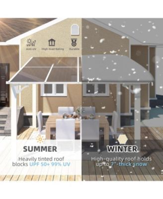 8'x8' Wall Mounted Gazebos Pergola