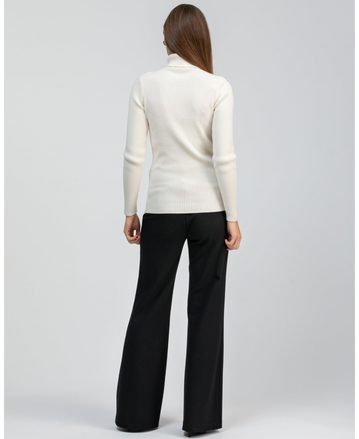 Pietro Brunelli Maternity Maternity Black Tailored Robin Trousers With Stretch Waistband In Black