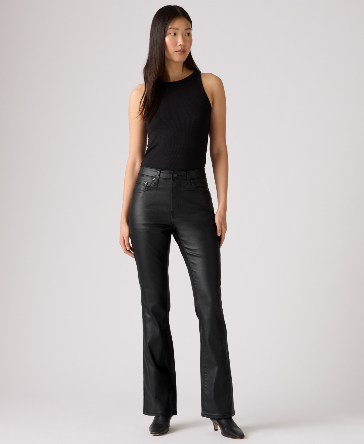 Levi's 725 High-waist Classic Stretch Bootcut Jeans In Black