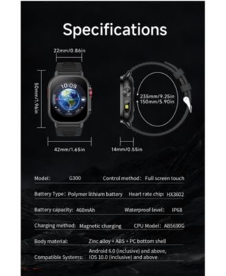 2.01" HD Screen Smart Watch for Women Men Outdoor Sport Multifunctional With GPS Health Monitoring, Bluetooth Calling, IP68 -Orange