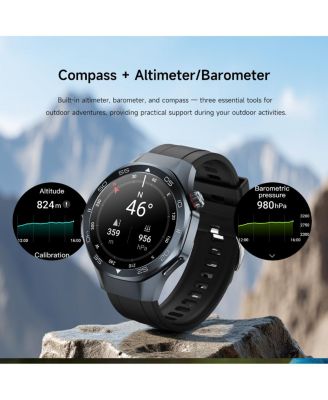 Multi-GNSS Outdoor Sports Watch with Bluetooth Calling Altimeter Barometer 3ATM Waterproof -Silver