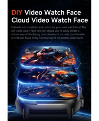 2.01" HD Screen Smart Watch for Women Men Outdoor Sport Multifunctional With GPS Health Monitoring, Bluetooth Calling, IP68 -Orange