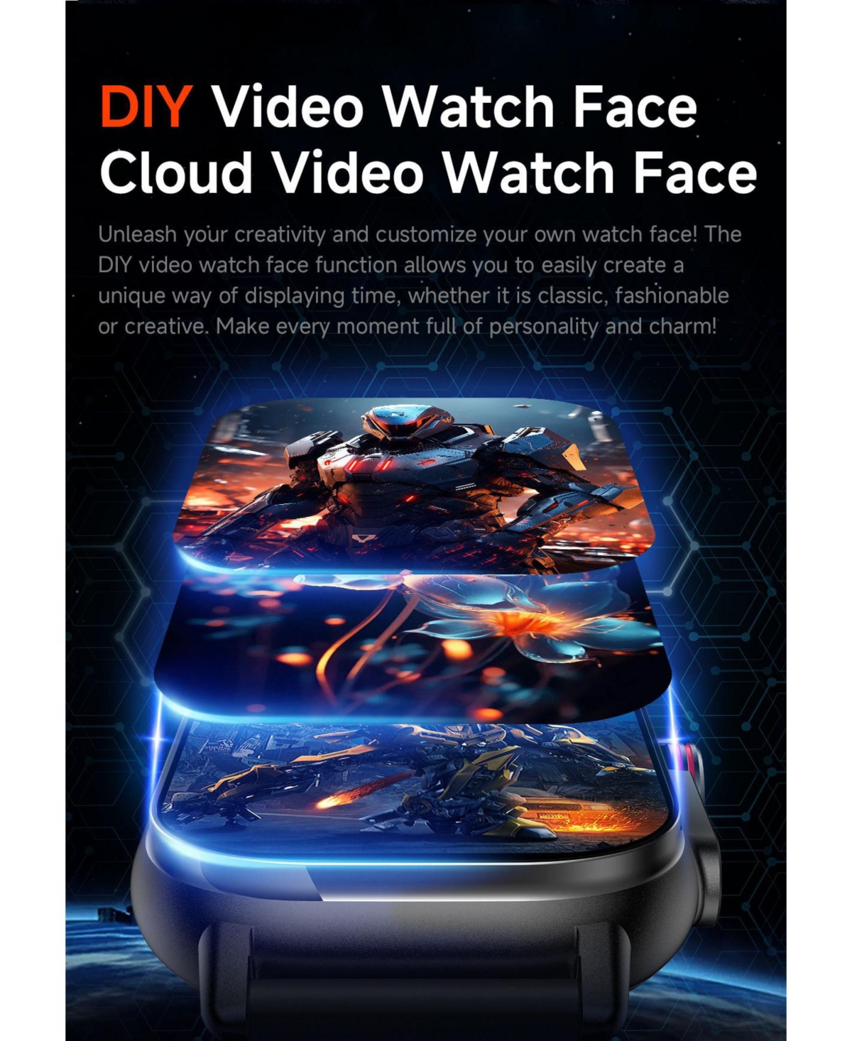 Ruxing Smart 2.01" Hd Screen Watch for Women Men Outdoor Sport Multifunctional With Gps Health Monitoring, Bluetooth Calling, IP68