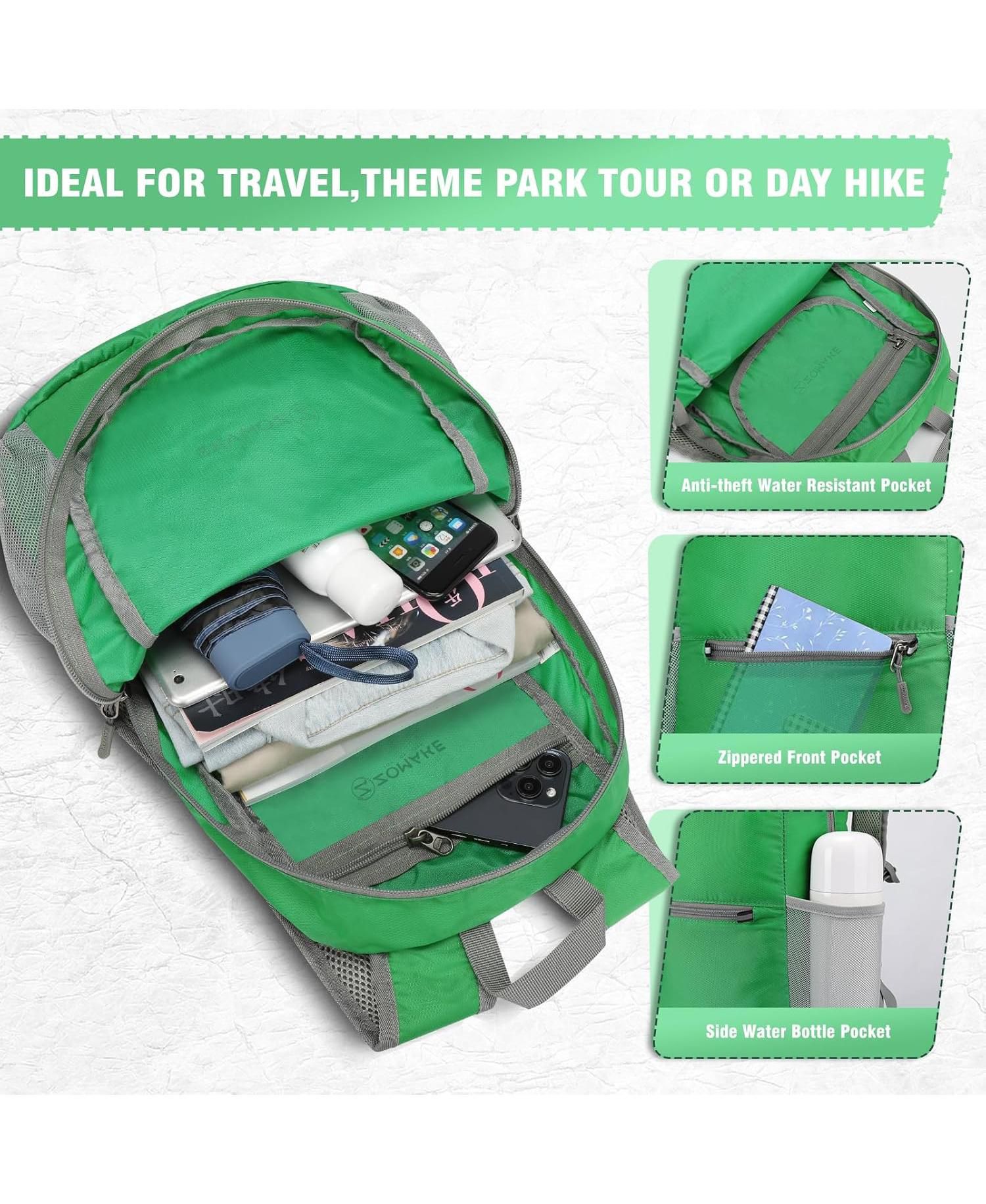Ultra Lightweight Hiking Backpack 20L, Packable Small Backpacks Water Resistant Daypack for Women Men