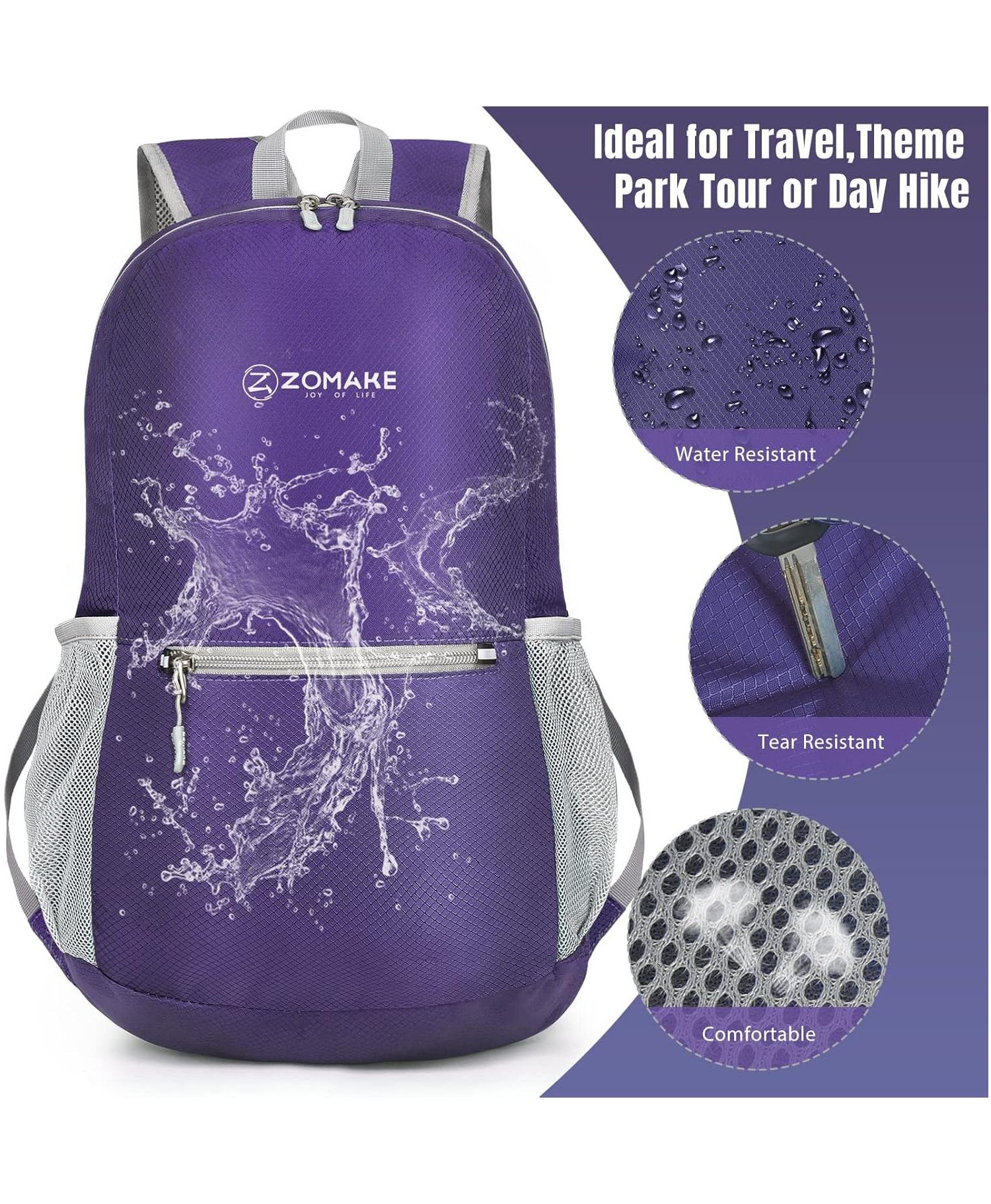 Ultra Lightweight Hiking Backpack 20L, Packable Small Backpacks Water Resistant Daypack for Women Men