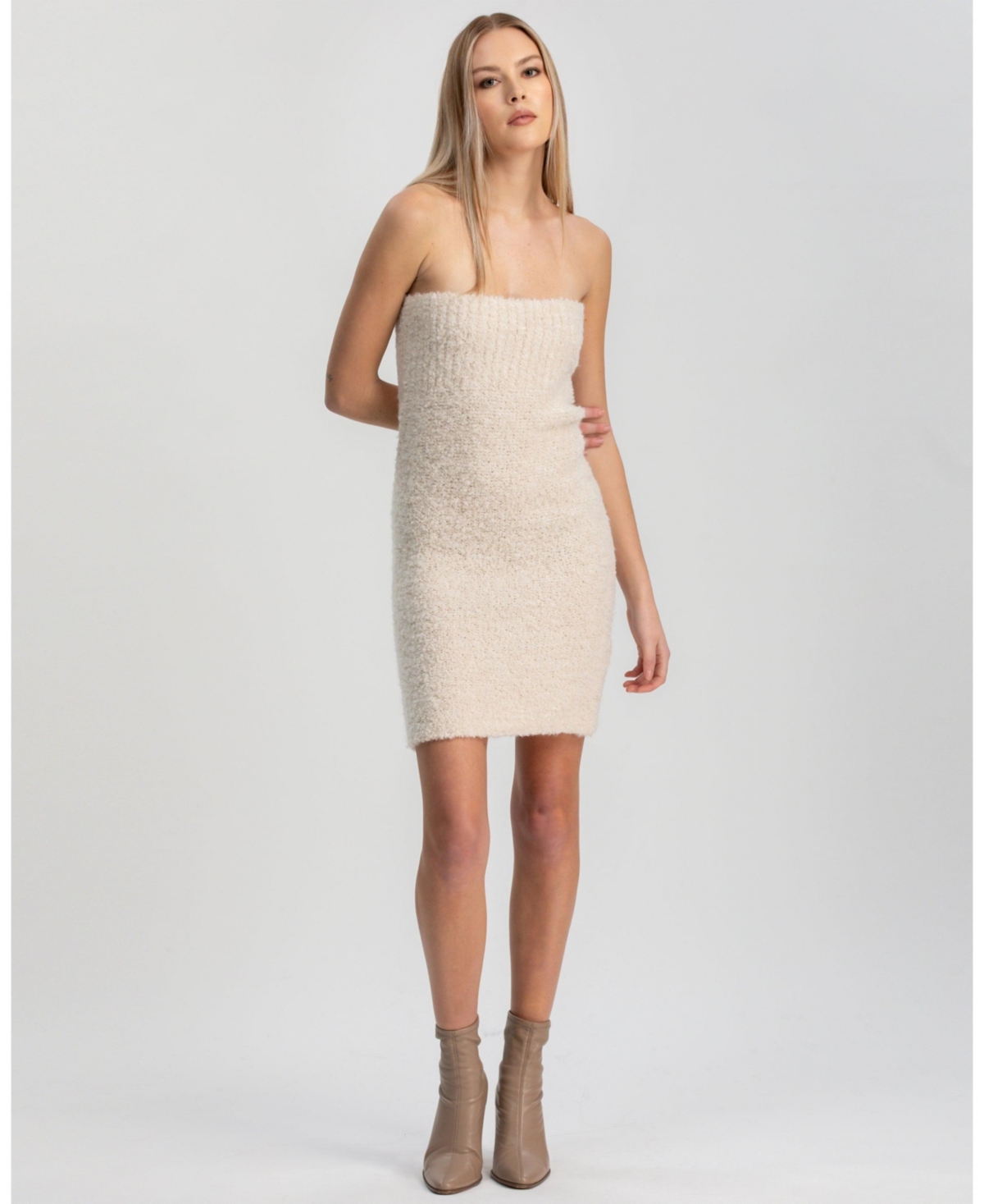 Pietro Brunelli Milano Women's Strapless Verbier Mini Dress In Neutral
