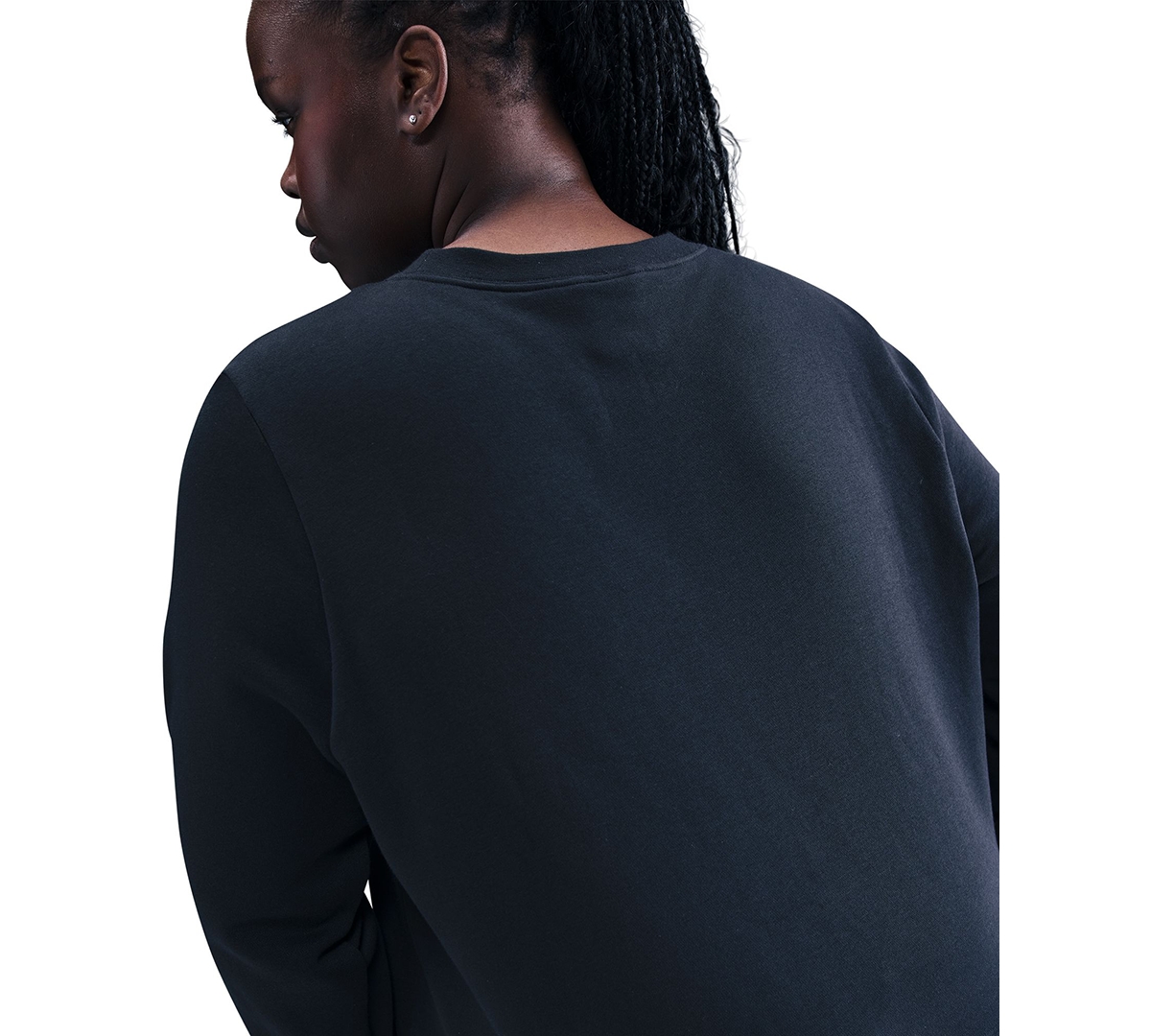 Nike Plus Sportswear Club Fleece Graphic Crew-Neck Sweatshirt