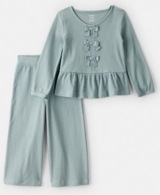 Carter's - Girls Toddler 2T-5T 2-Piece Long Sleeves Top and Pants Set