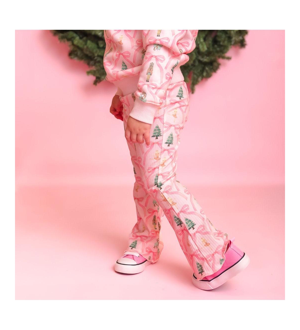 Sweet Wink Baby Girls Nutcracker Trellis Christmas Flare Legging