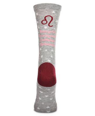 Women's Leo Zodiac Sign Crew Socks
