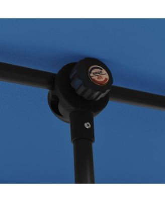 Garden Parasol Azure blue 100% polyester, aluminum Large