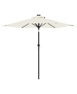 Garden Parasol White Fabric (100% polyester), steel Large
