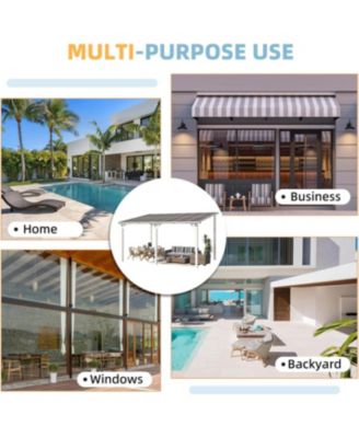 20'x12' Wall Mounted Gazebos Pergola