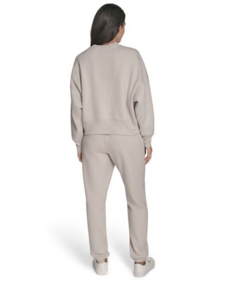 Women's Performance Flocked Logo Pull-On Sweatshirt