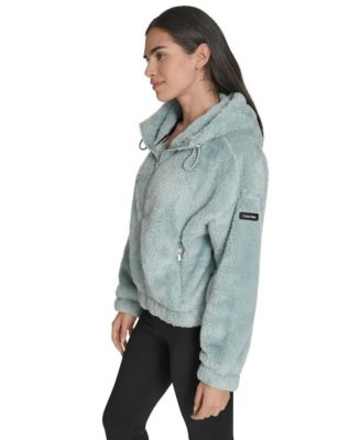 Women's Performance Oversized Hooded Sherpa Jacket