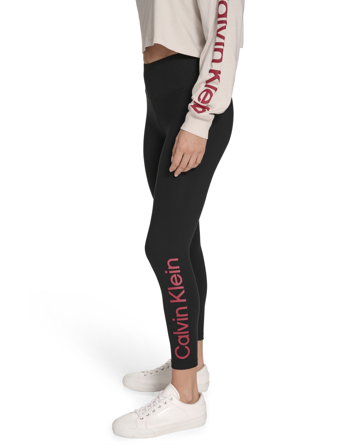 Calvin Klein Performance Women's High-rise 7/8 Leggings In Black