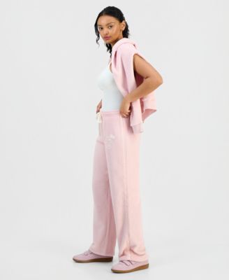 Juniors' Hello Kitty Lace-Trim Woobie Pants