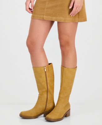 Women's Warblerr Square Toe Tall Boots, Created for Macy's, Regular & Wide Calf