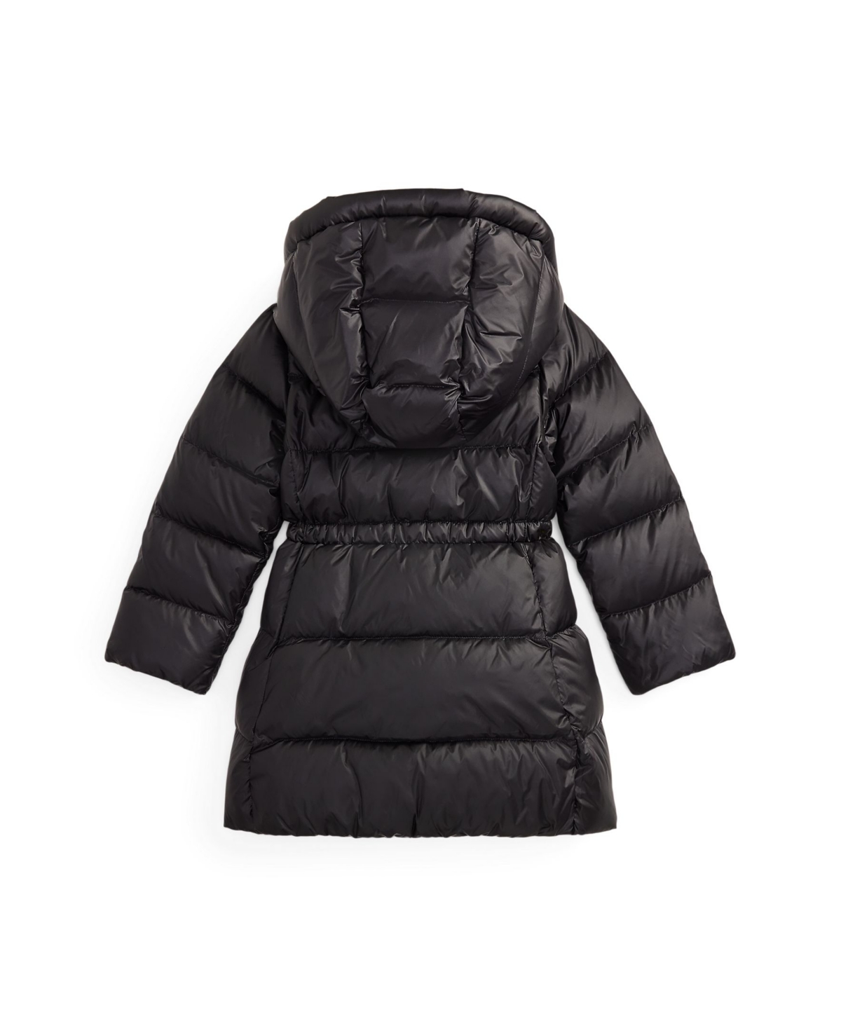 Polo Ralph Lauren Ralph Lauren Down Hooded Long Jacket In Black