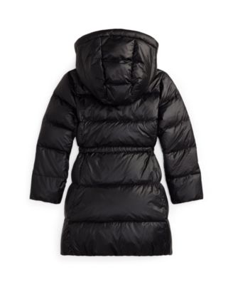 Girls' 2T-6X Hooded Long Jacket