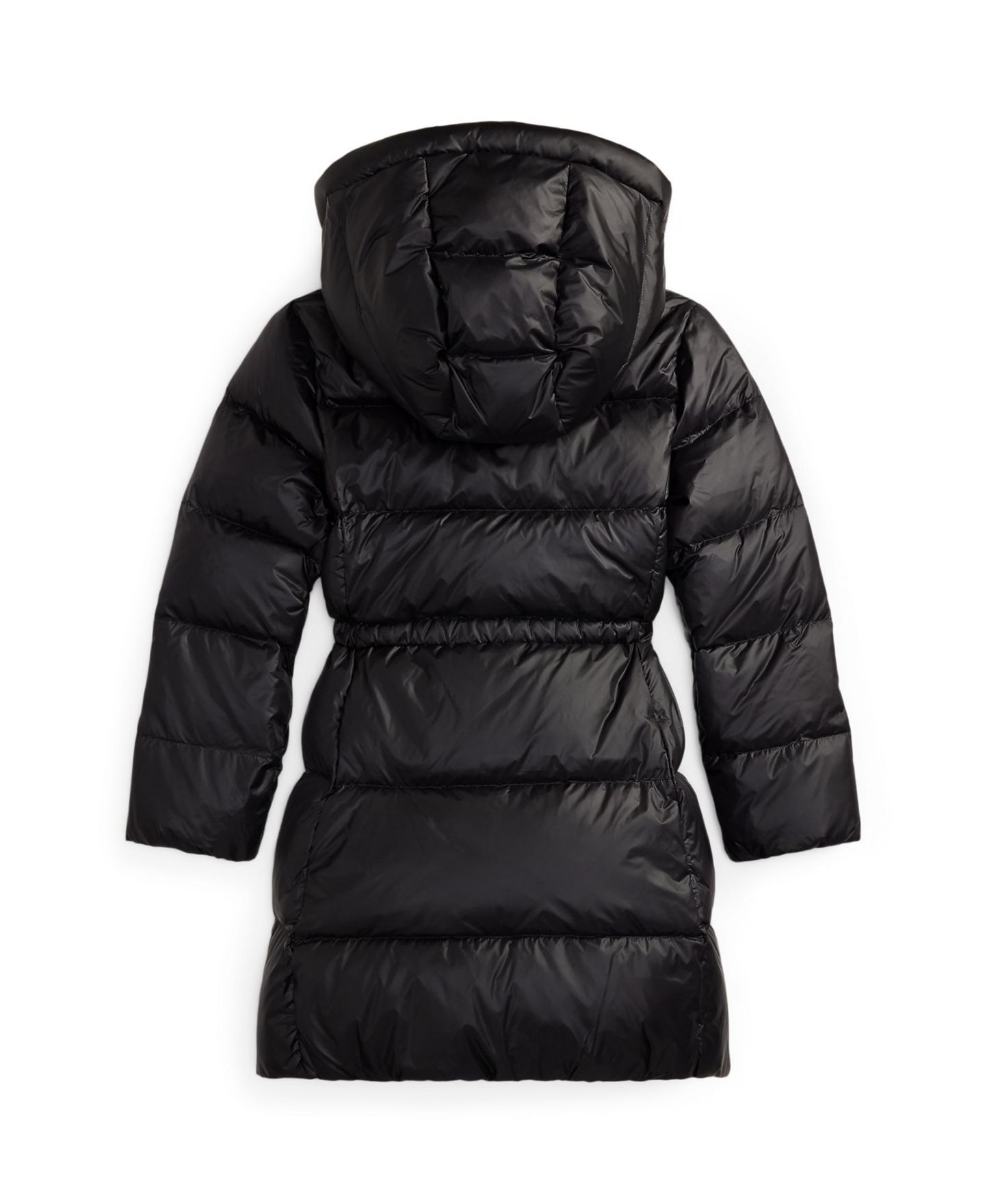 Куртка Polo Ralph Lauren Hooded Long Jacket для девочек, цвет: Чёрный — фото 4