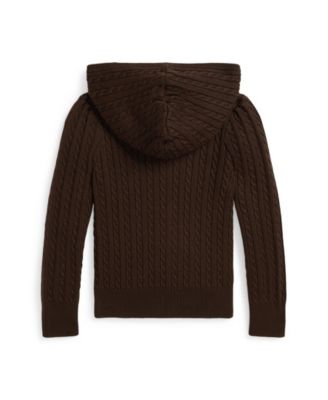 Girls' 2T-6X Mini Cable Full-Zip Hoodie