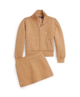 Girls' 2T-6X Collar Quilted Jacket