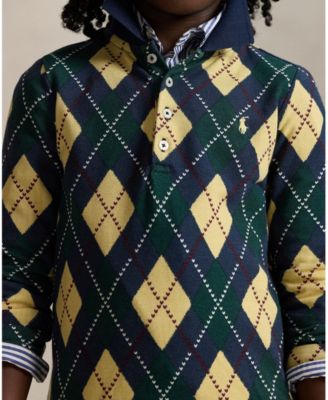 Girls' 2T-6X Printed Polo Dress