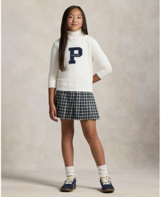 Girls' 7-16 Letterman Sweatshirt Dress