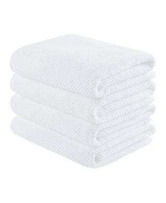 Diagonal Ribbed Cotton 4-Pc. Bath Towel Set