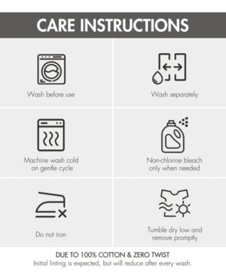 Diagonal Ribbed Cotton 4-Pc. Bath Towel Set