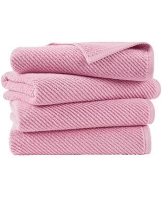 Diagonal Ribbed Cotton 4-Pc. Bath Towel Set