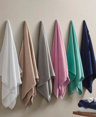 Diagonal Ribbed Cotton 4-Pc. Bath Towel Set