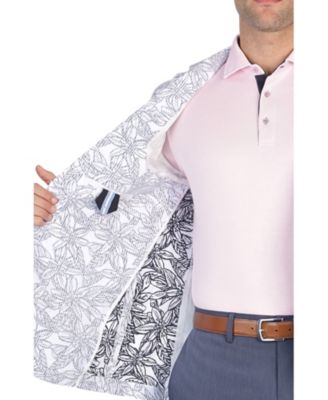 Men's Floral Striped Unlined Sport Coat