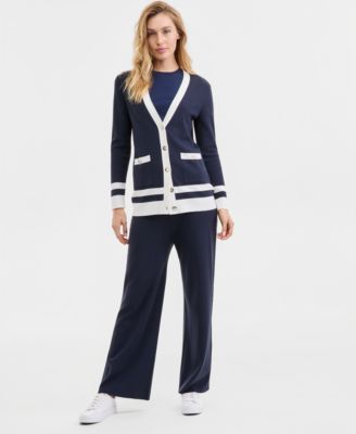 Women's Long V-Neck Cardigan Sweater