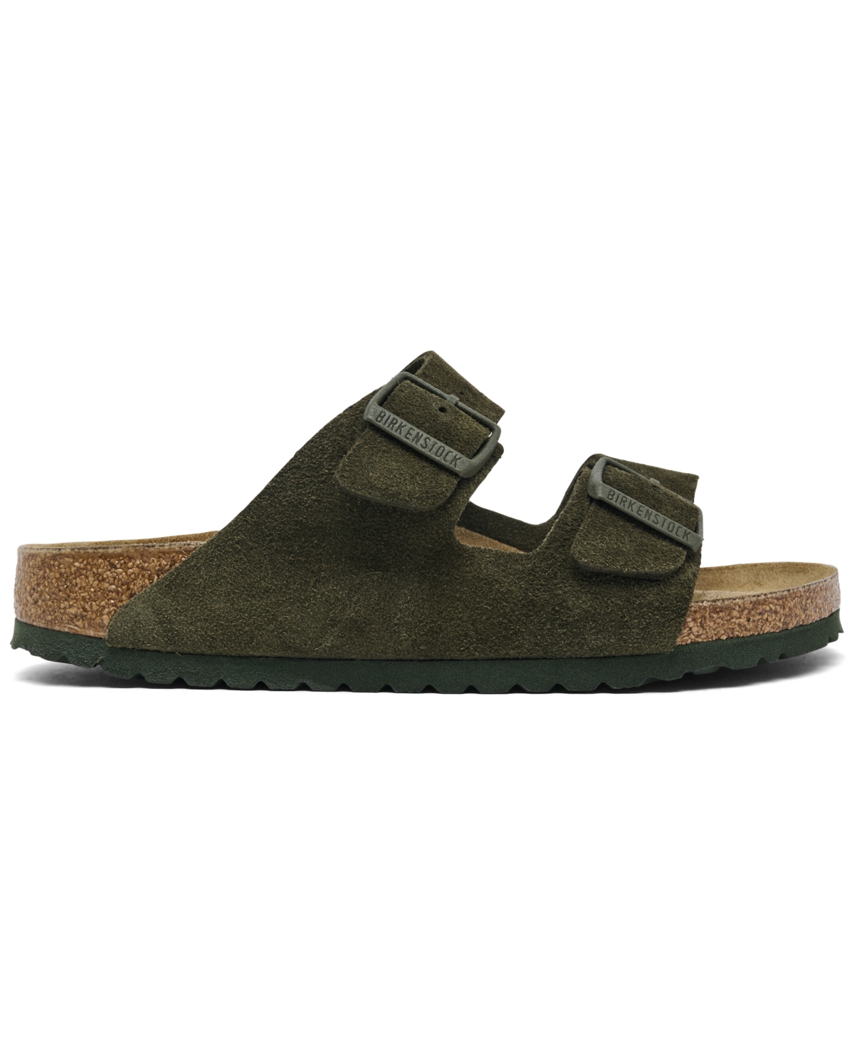 Birkenstock Women's Arizona Suede Leather Sandals From Finish Line In Green
